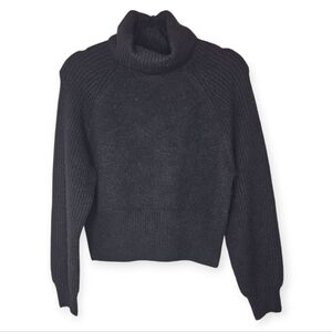 Elodie Soft Chunky Knit Turtleneck Sweater, XS, Black, EUC